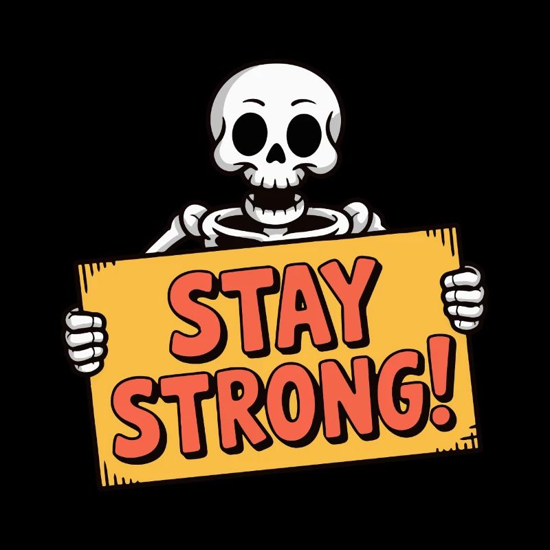 SKULL BONES, STAY STRONG