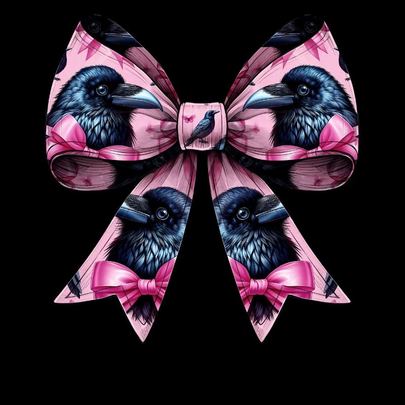 Coquette Bogen Rabe Krähe Vogel Muster Mädchen