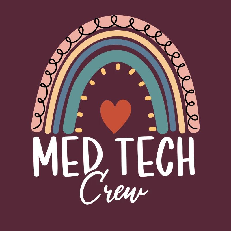 Med Tech Crew Boho Regenbogen Lustiges medizinisches Labor