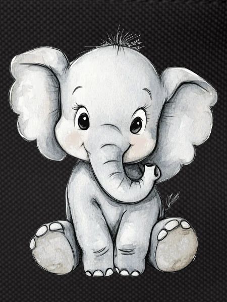 petit éléphant mignon