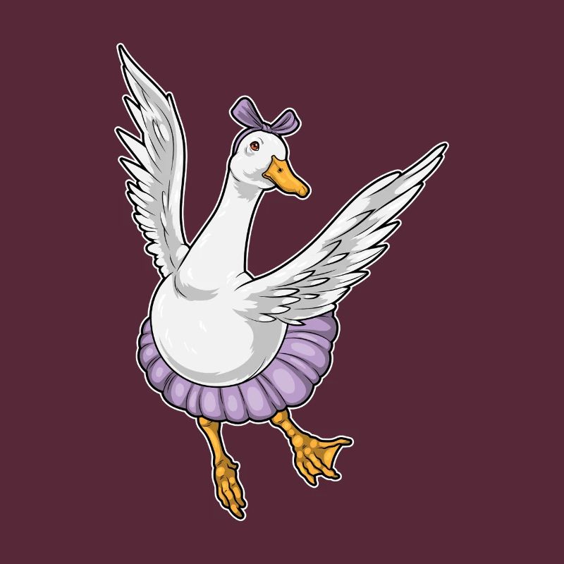 Canard Ballerine Ballet Danse