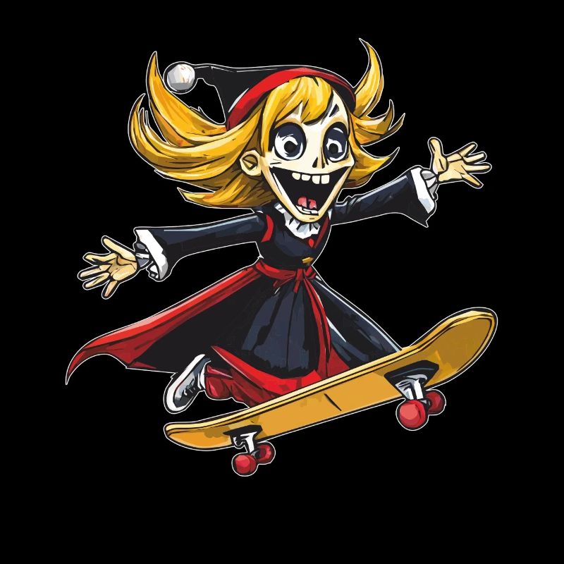 SENSENMANN FRAU SKATEBOARD