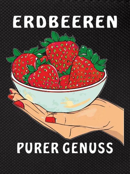 STRAWBERRIES HAND PURE ENJOYMENT