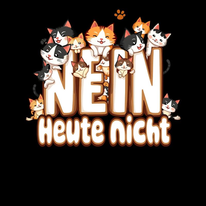 Katze Nein Arbeit Nö Geschenk Spruch