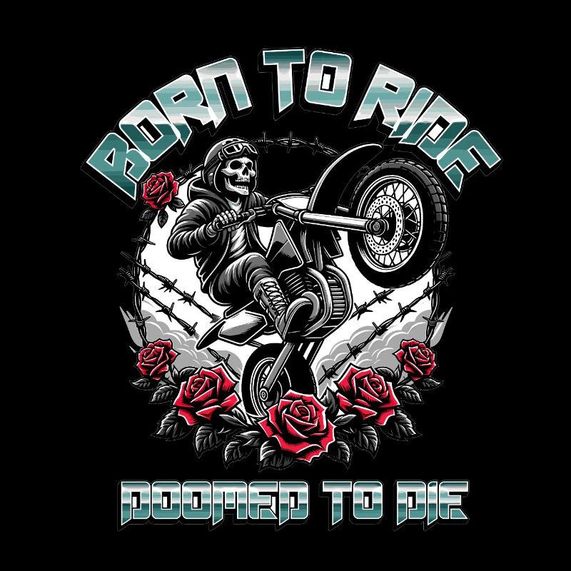 Totenkopf Motorradfahrer