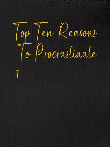 Procrastinationlazy lazy lazy lazy