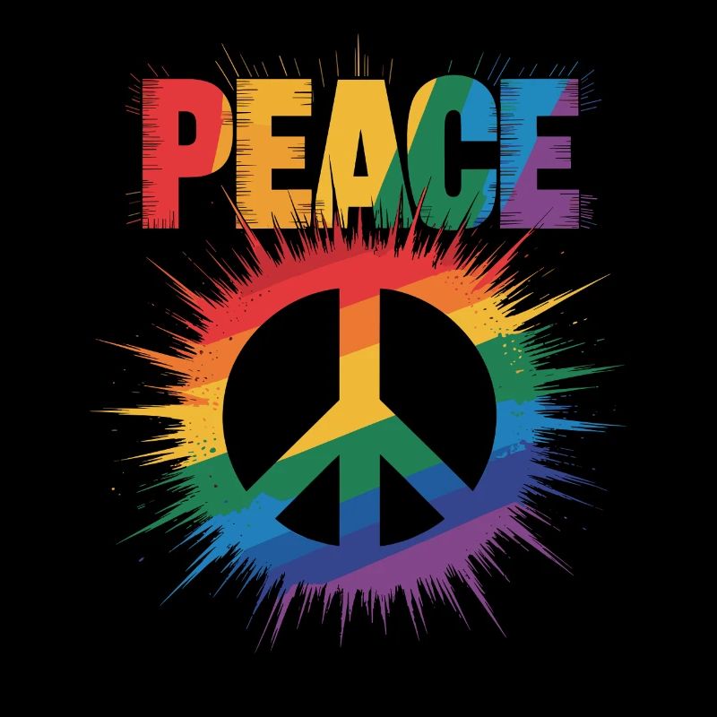Peace Rainbow Queer LGBTQ+ Pride Day