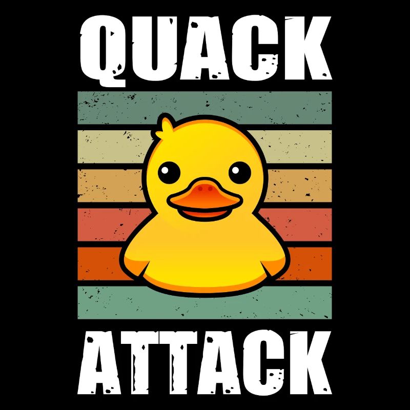Quack Attack Yellow Rubber Duck Rubber Duck