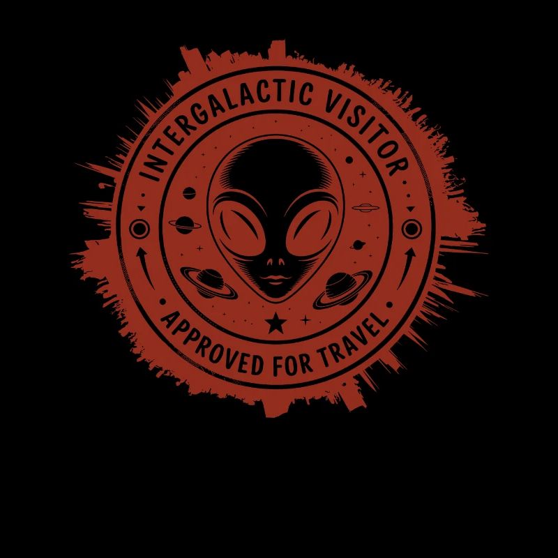 Intergalactic Visitor – Stamp Design from Space