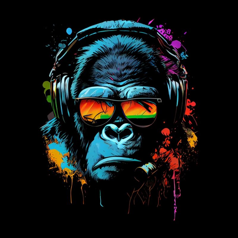 Monkey DJ Écouteurs Lunettes Soleil