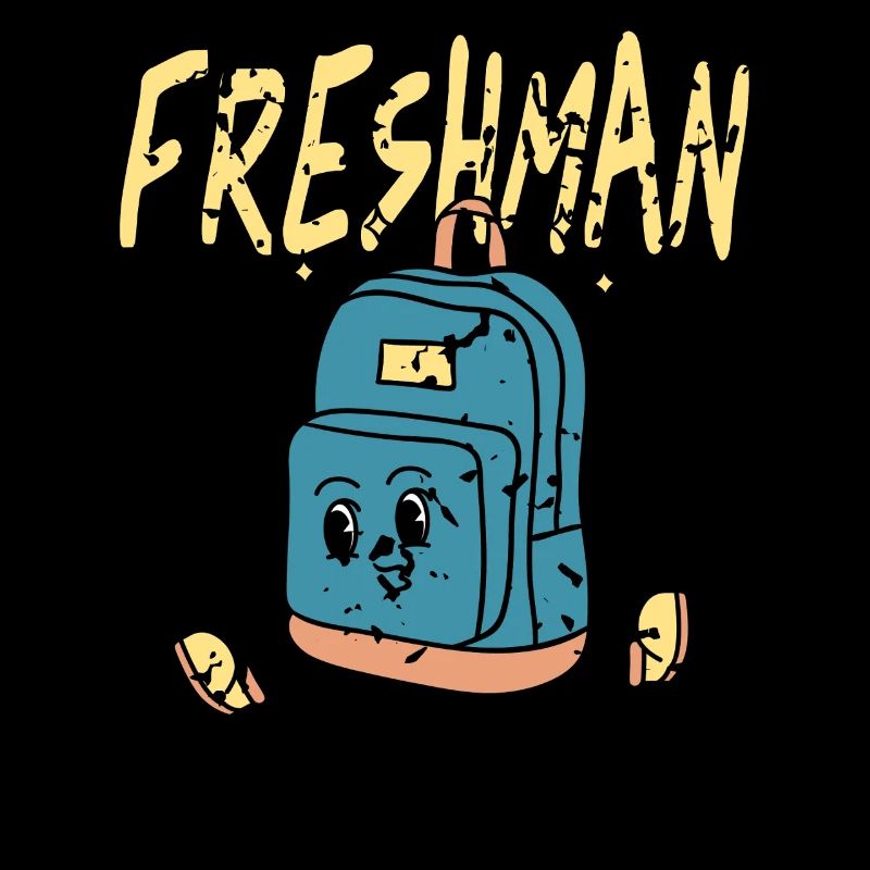 Freshman Cartoon Backpack Character Fun