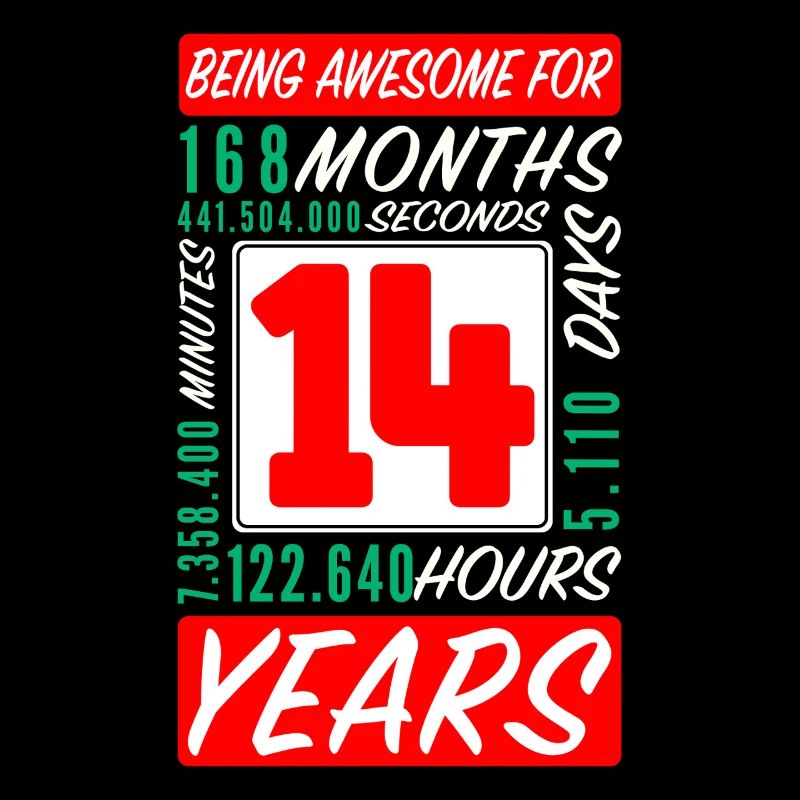 Adolescent 14 Ans Anniversaire Mois Heures