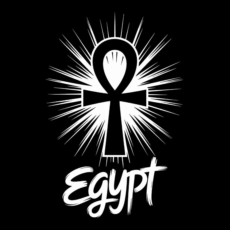 Egypt Ankh Symbol Splash