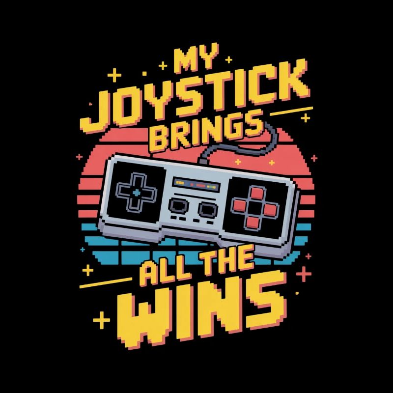 Mon joystick apporte toutes les victoires rétro