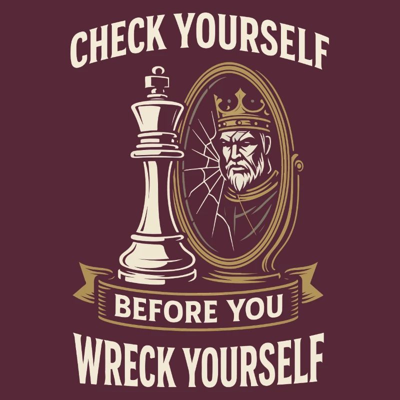 chess player board check yourself,