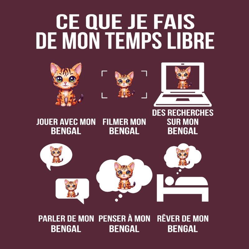 Ce que je fais de mon temps libre – Chat Bengal