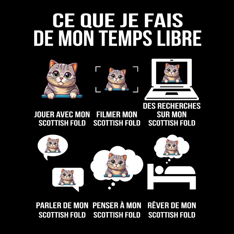 Ce que je fais de mon temps libre Scottish Fold