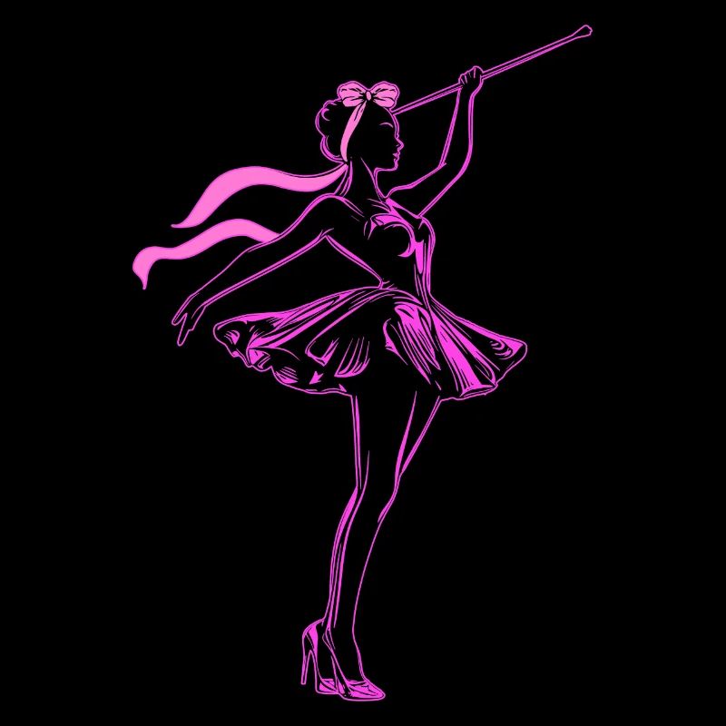 Coquette Bogen Baton Twirling Twirler Mädchen Mom
