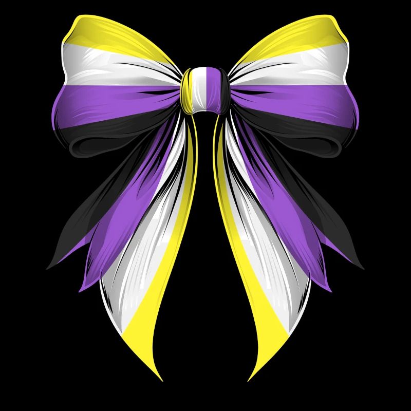 Coquette Bogen Non Binary Stolz Flagge LGBTQ