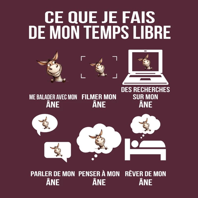 Ce que je fais de mon temps libre Âne