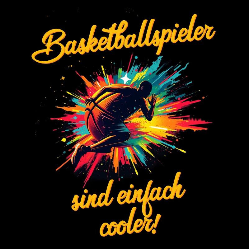Basketballspieler sind einfach cooler Spruch