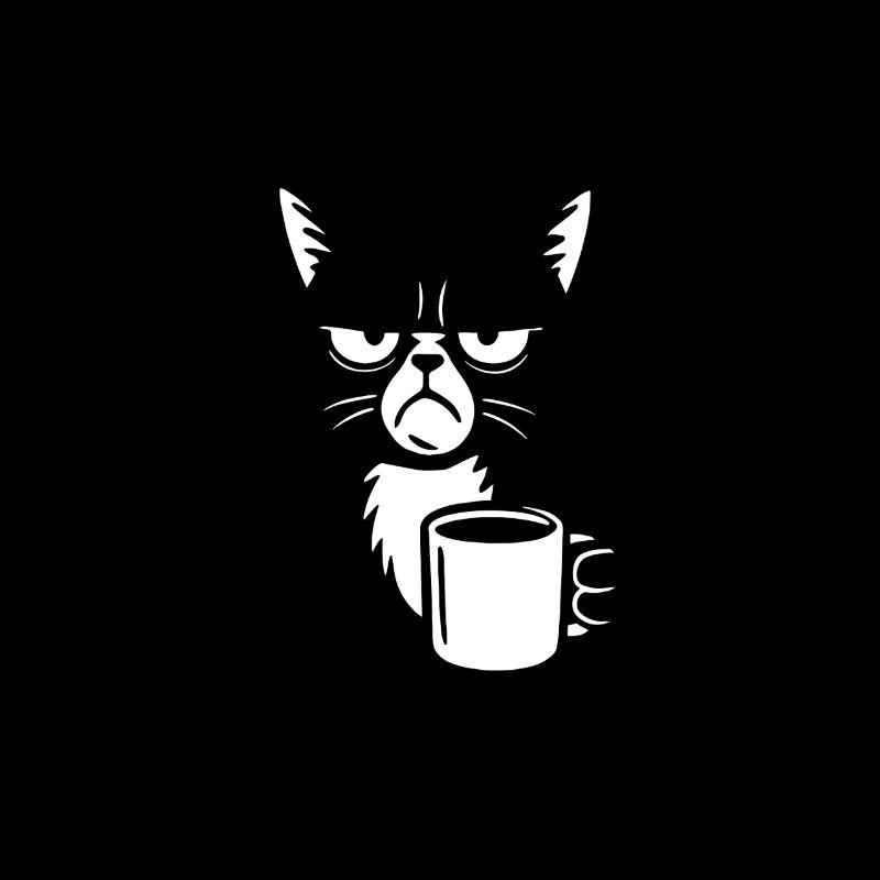 Freche Katze - Nen Scheiß muss ich - Kaffee