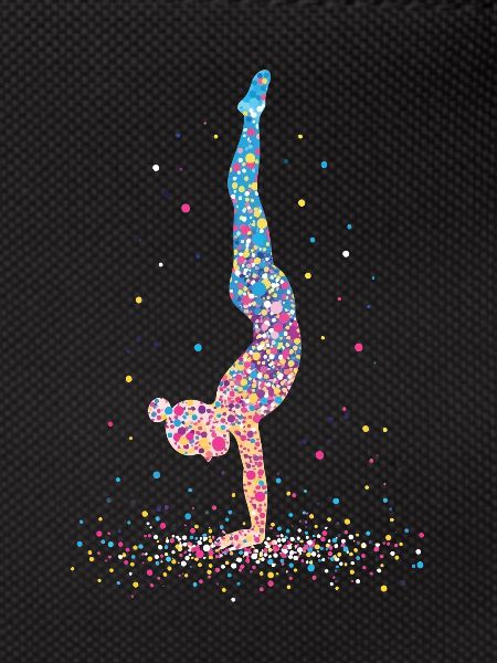 Gymnastik Gymnastaste Akrobatik – Silhouette