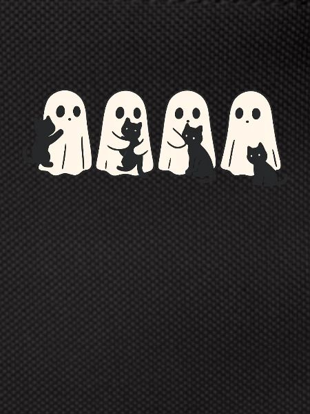 Ghost & Cat – Halloween Fun