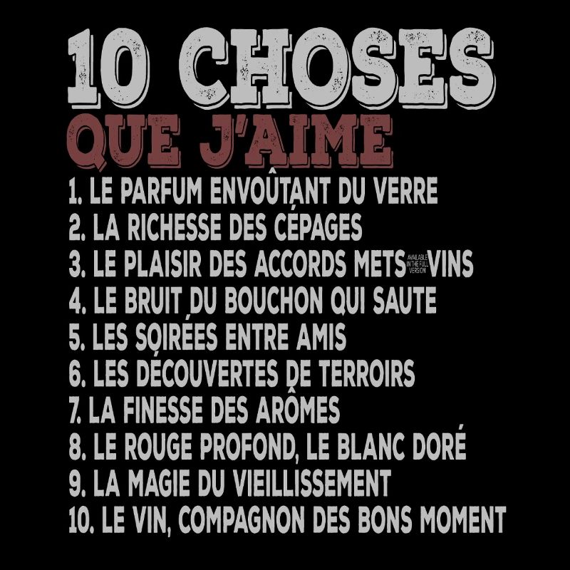 10 Things I Love – Wine, Grape Varieties and Tasting