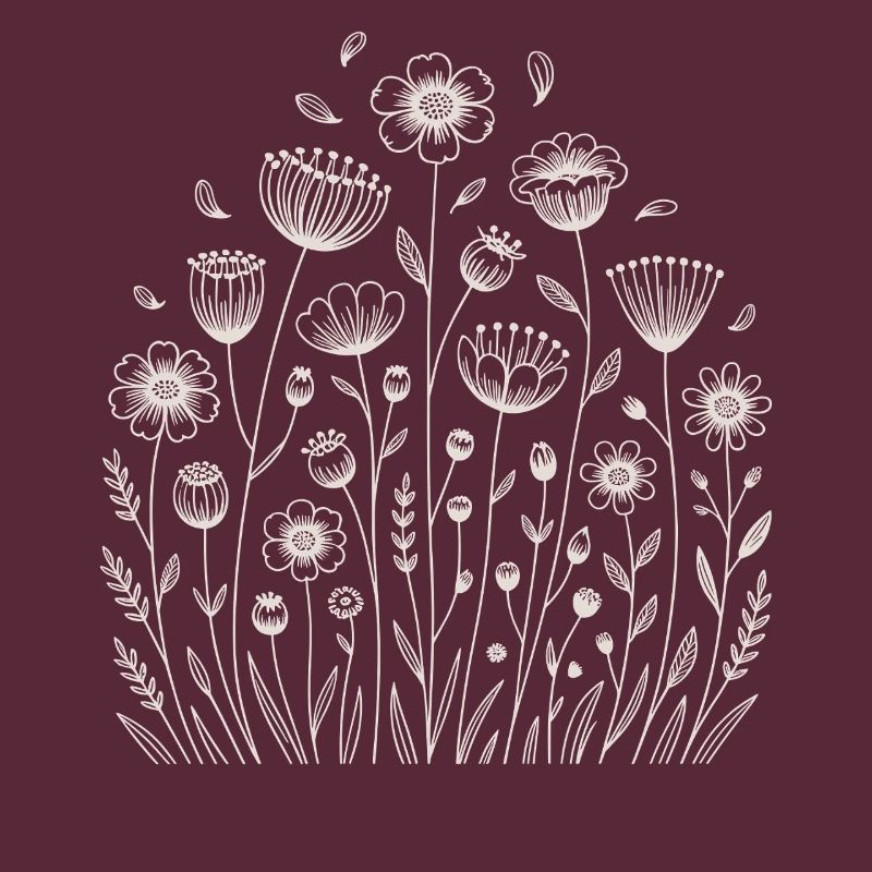 Playful floral pattern