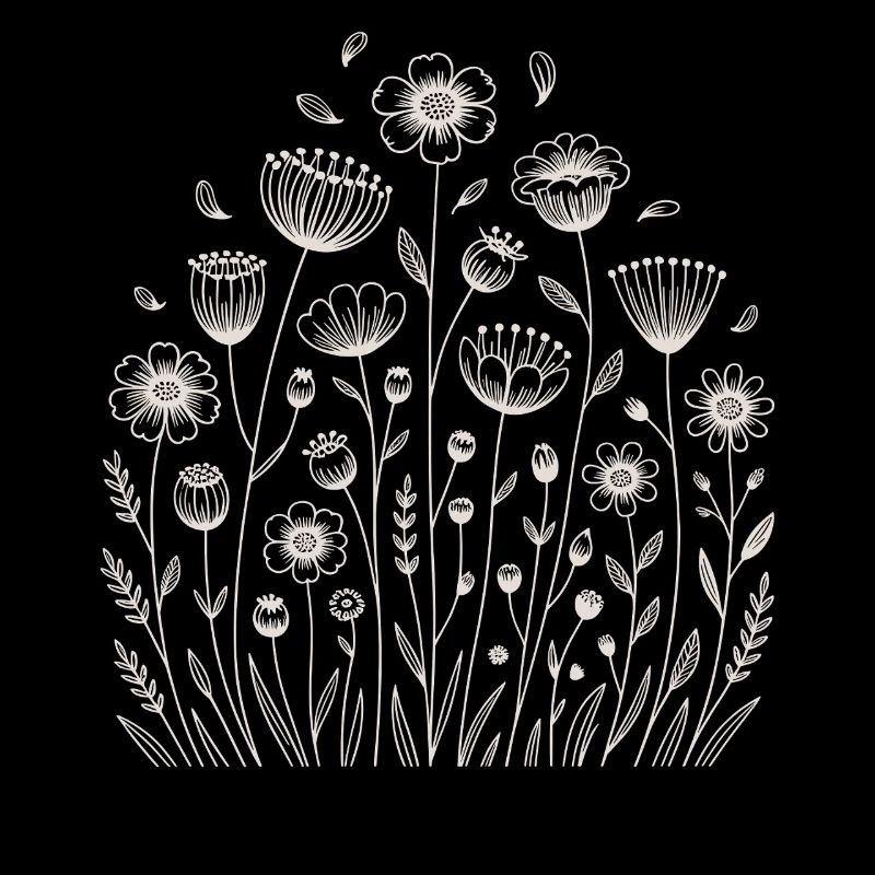 Playful floral pattern