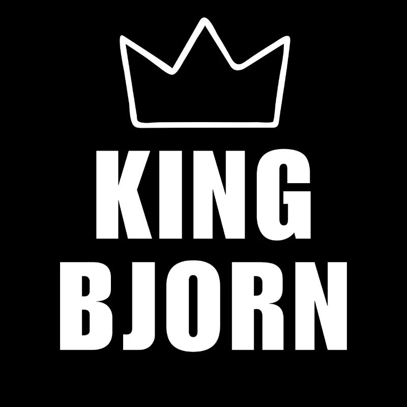 König Björn Krone Shirt – Name beginnt mit B