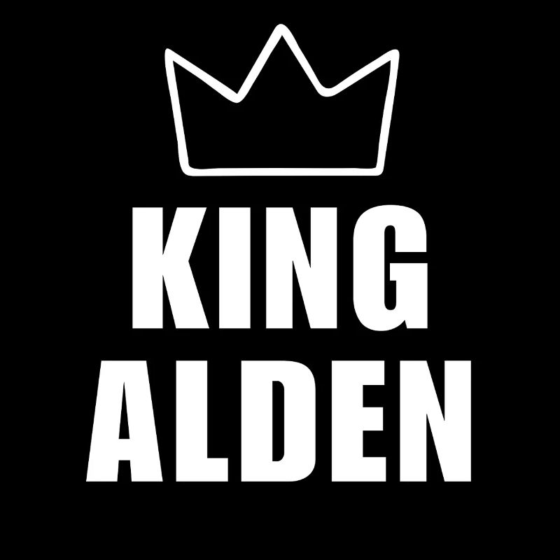 T-shirt King Alden Crown – Nom commençant par A