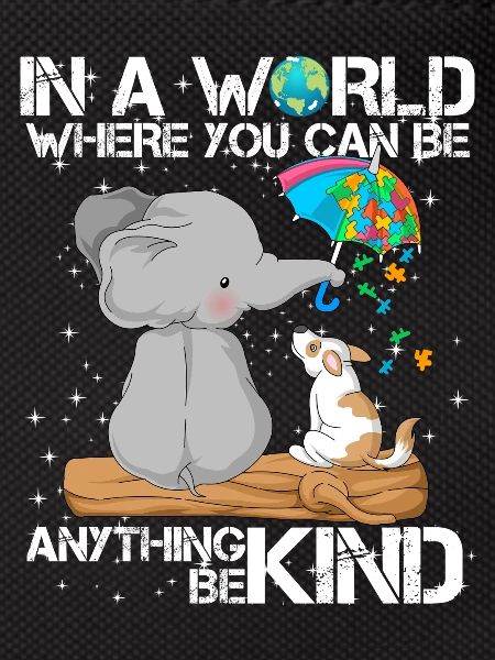 Autism Awareness Elephant Dog