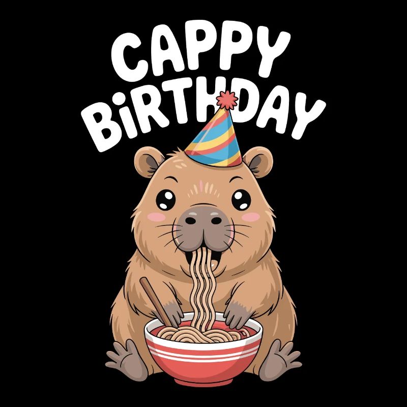 Capybara Ramen Anniversaire de Capy Anniversaire de Capy