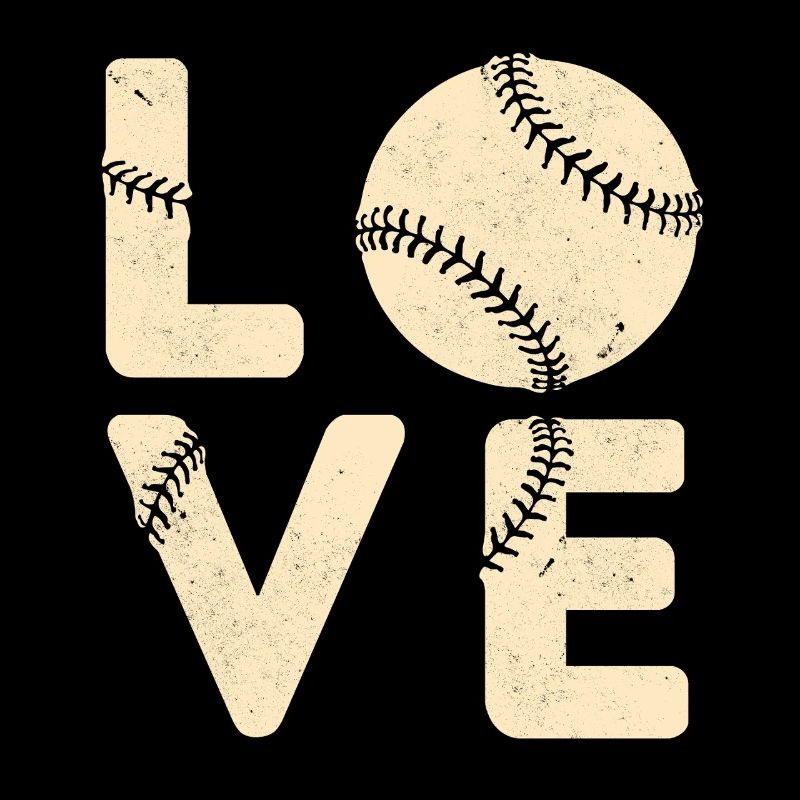 Liebe Baseball Vintage Geschenk