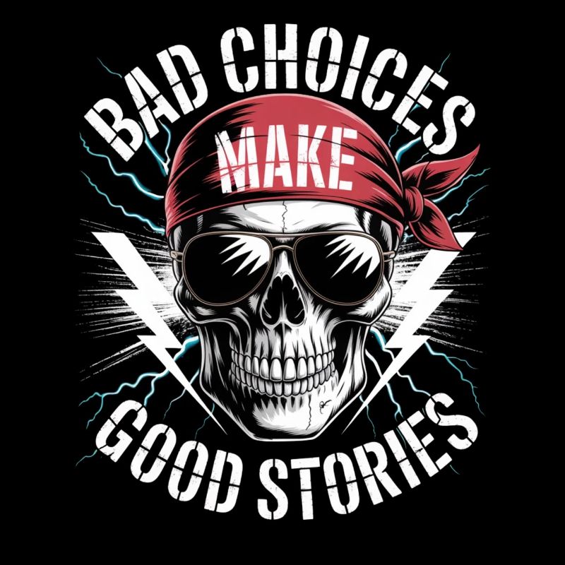 Bad Choices Make Good Stories Skull