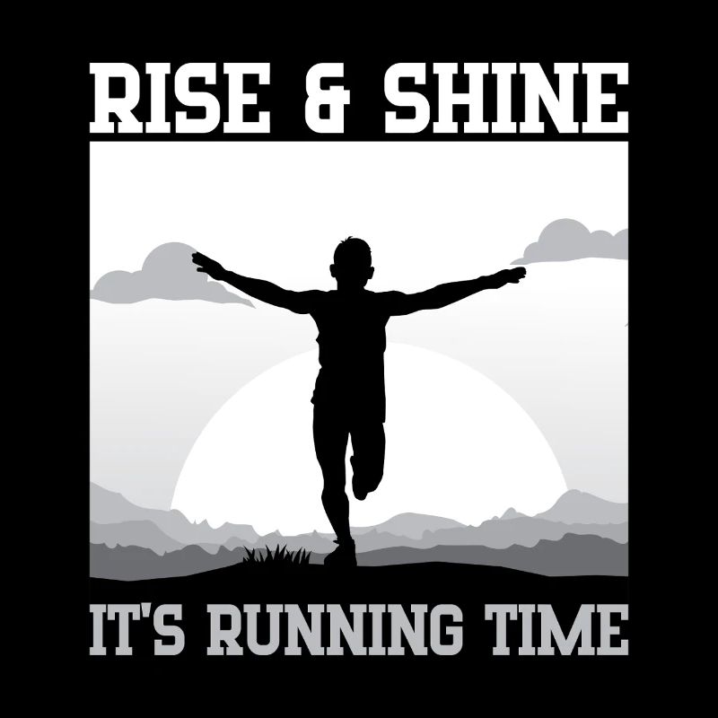Marathon Runner Rise & Shine Running Gift Idea