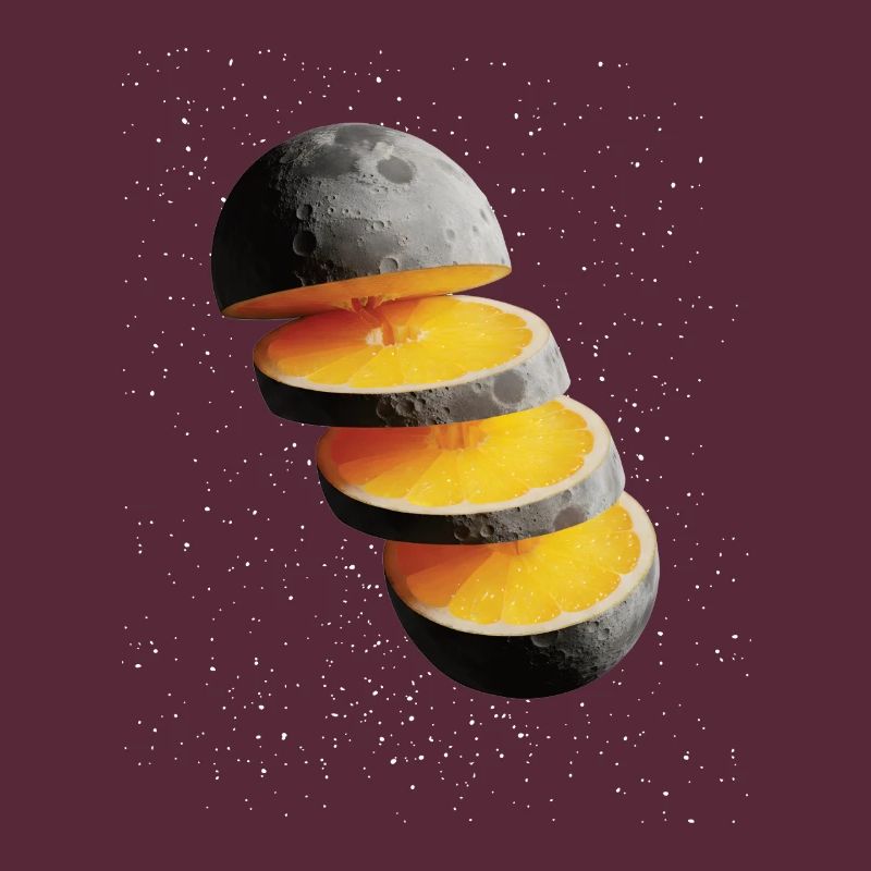 Sliced Lemon Moon Moon Lemon