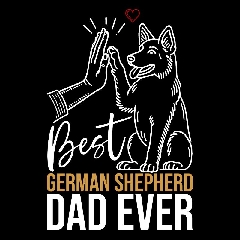 German Shepherd Dad Father's Day Father