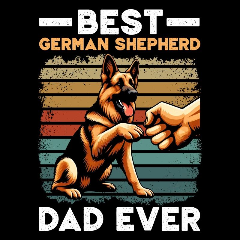 German Shepherd Dad Father's Day Father