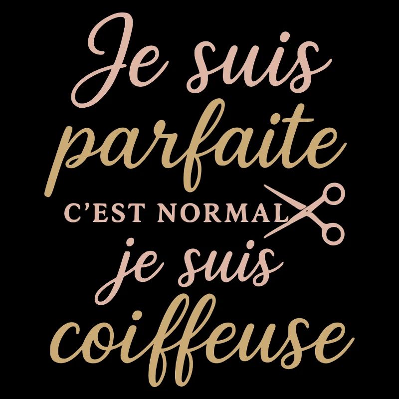 Ich bin perfekt, stolzer Friseur