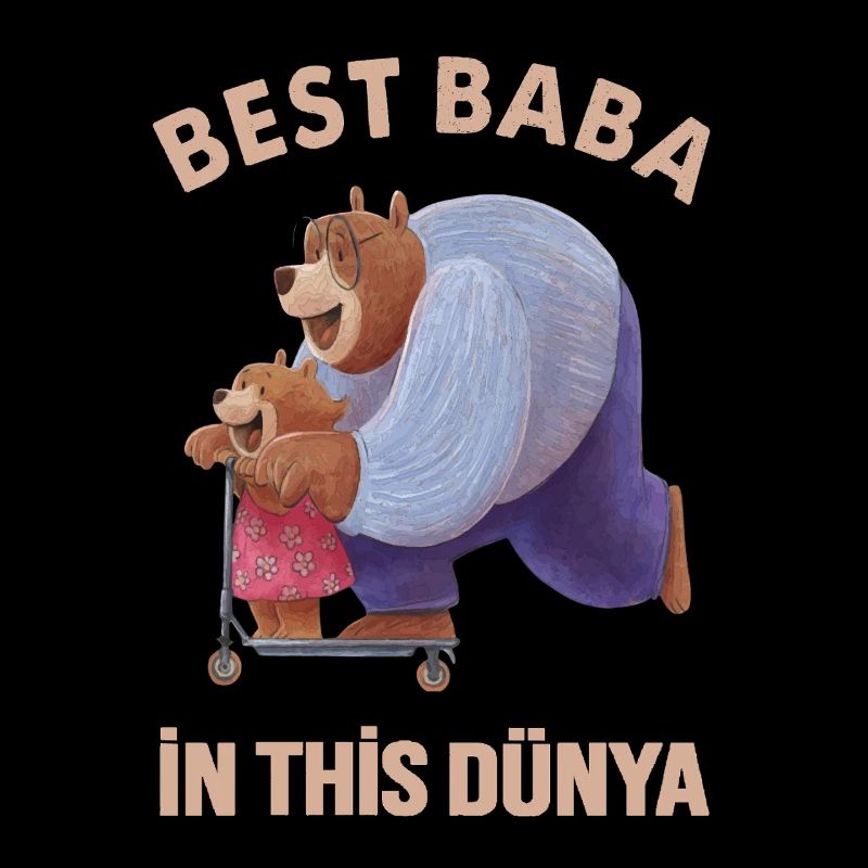 Meilleur Baba - Türk Baba Father’s Day Bear Design