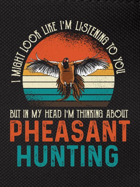 Pheasant Hunting Retro Sunset