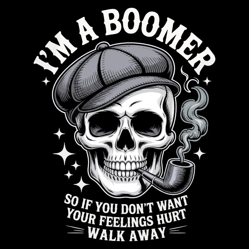 Crâne avec sifflet Bomber Humour