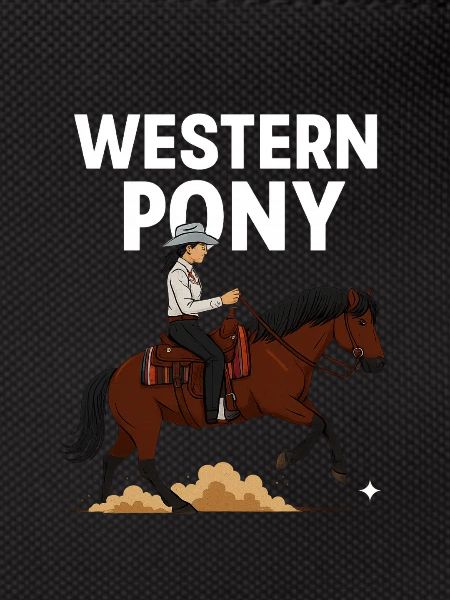 Cavalier de poney western