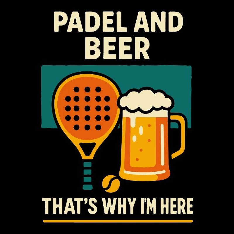 Padel And Beer That's Why I'm Here Fun