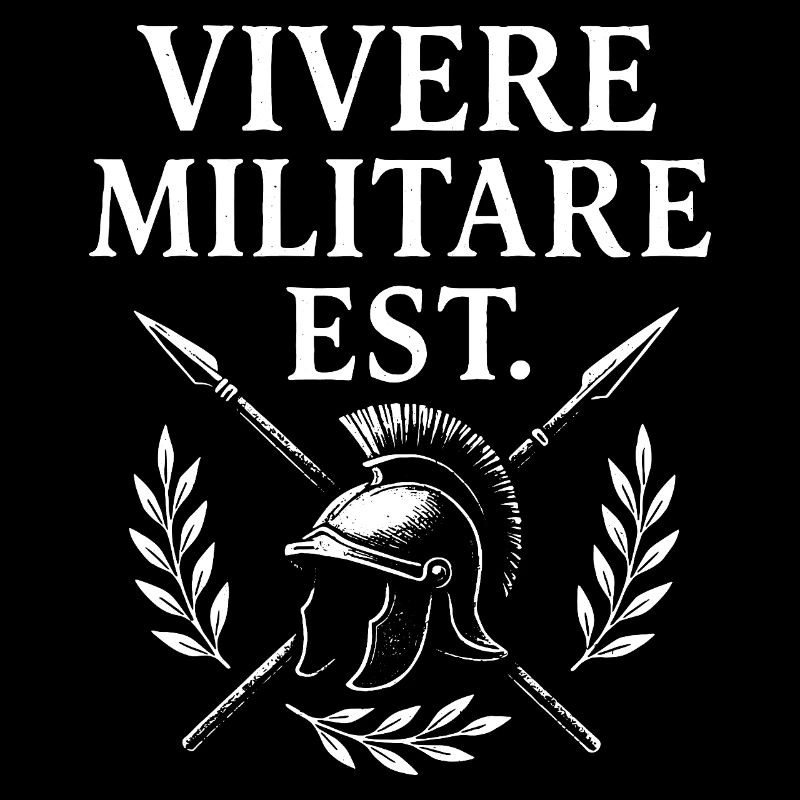 Vivere Militare Est Emblem