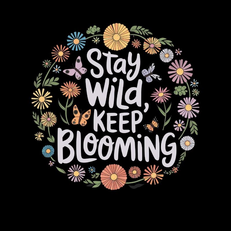Bleib wild, bleib blühend Kreis