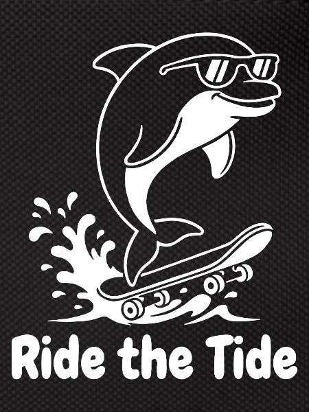 Dolphin Skateboard Wave
